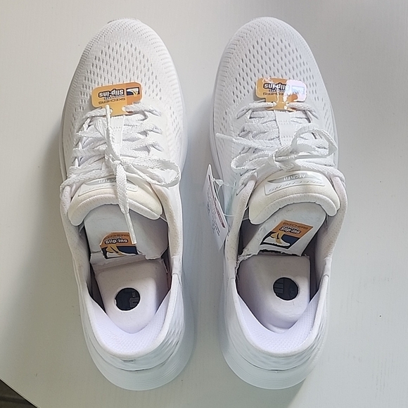 SkechersBrand NEW White Athletic Slip-Ons - Picture 5 of 10
